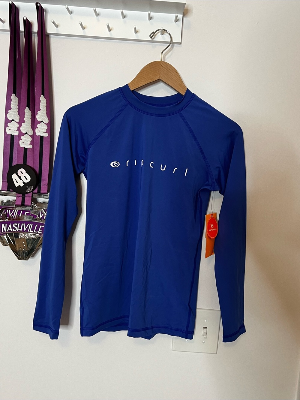 Rip Curl Royal Blue Long Sleeve Rash Guard